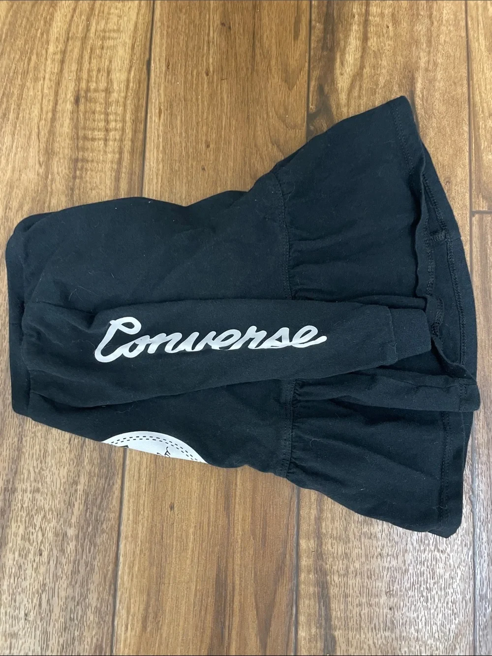 Converse Black Long-Sleeve Chick Taylor All Star Peplum Baby 24 Months Dress